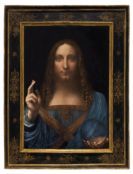 Salvator Mundi od slavného malíe Leonarda Da Vinciho.