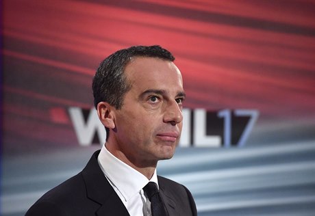 Christian Kern bhem rakouských voleb.