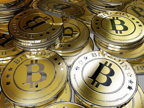 Digitální měna Bitcoin – vizualizace.