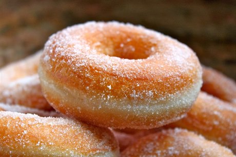 Pocukrovaný donut - ilustraní foto