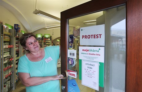 Protest praktických léka a lékárník v Beneov.