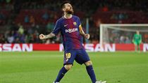 Lionel Messi slaví.
