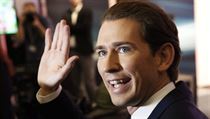 Sebastian Kurz v dobrm rozmaru po zveejnn volebnch odhad.