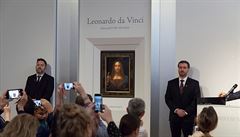 Christie?s New York image of Leonardo da Vinci painting Salvator Mundi