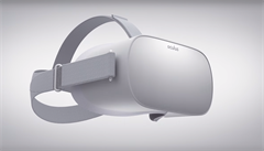 Virtuální helma od Facebooku Oculus Go.