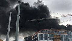 Po�ár v Argentinské ulici.