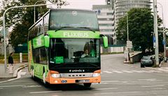 Autobus dopravce Flixbus v Praze