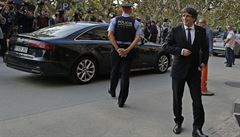 Carles Puigdemont pijídí do Barcelony.