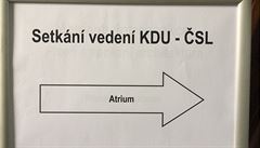 Aby bylo jasné, kde se vedení KDU-SL sejde.