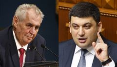 Zeman je psychicky nemocný, naznačil ukrajinský premiér v reakci na slova o Krymu