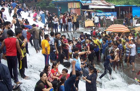 Vodopády v deti jsou oblíbeným cílem Ind
