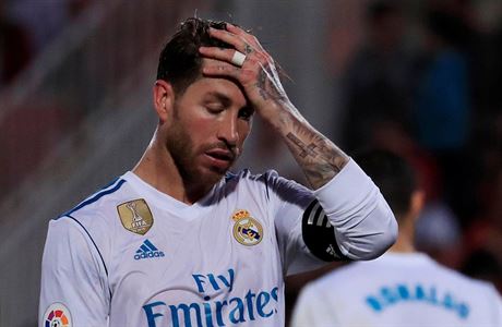 Zklamaný kapitán Realu Madrid Sergio Ramos.