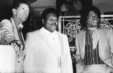 Jerry Lee Lewis, Fats Domino a James Brown v roce 1986.