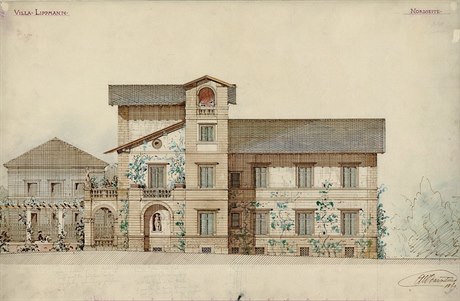 Projekt vily podnikatele, banké�e a politika Josefa Lippmanna von Lissingena od...