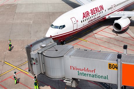 Letadlo nmecké nízkonákladové spolenosti Air Berlin.