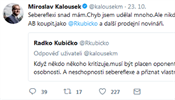 Kalouskův útok na Kubička.