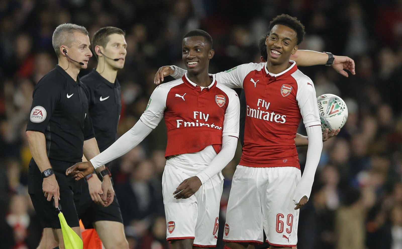 Radost fotbalist� Arsenalu