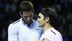 Juan Martín del Potro a Roger Federer po finále v Basileji.