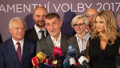 Andrej Babi na tiskové konferenci ANO k výsledkm parlamentních voleb.