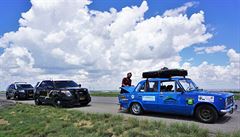 Na dálnici v Novém Mexiku jsme byli zastaveni policejní hlídkou kvli...