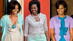 Michelle Obamová a její cardigany.