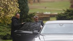 Andrej Babi se dnes v Lánech seel s prezidentem Miloem Zemanem.