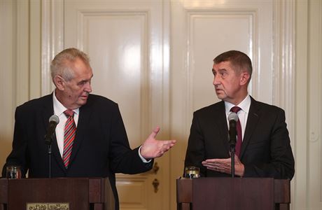 Prezident Milo Zeman a Andrej Babi.