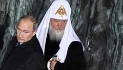 Prezident Vladimir Putin a patriarcha Kirill.