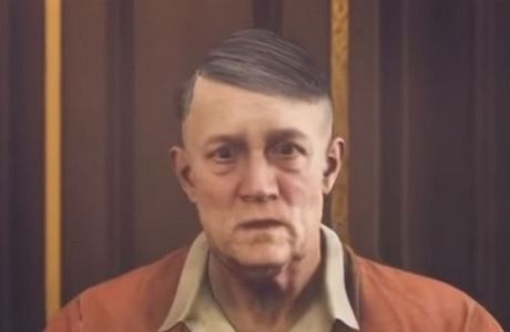Hitler bez knírku v nmecké verzi hry Wolfenstein II.