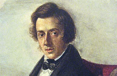 Polský skladatel Fryderyk Chopin - portrét.