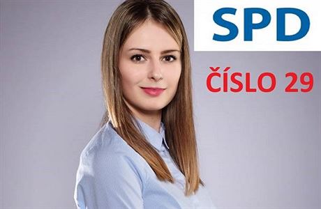 Pedagoka a nov zvolená poslankyn SPD Tereza Hyhová