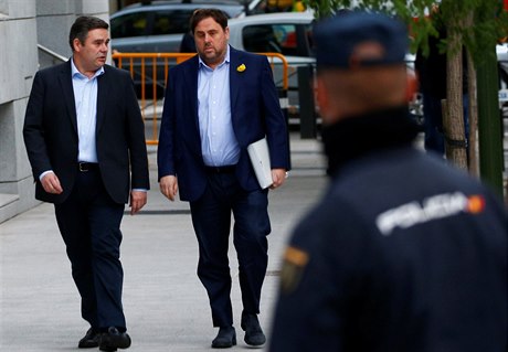 Odvolaný katalánský místopedseda vlády Oriol Junqueras.