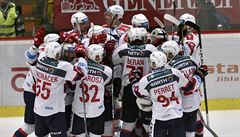 Zápas 19. kola hokejové extraligy mezi HC Dukla Jihlava a HC Dynamo Pardubice....