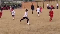 Cristiano Ronaldo Jr stílí gól.