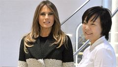 Melania Trumpová se setkala s Akie Abeovou, manelkou japonského premiéra.