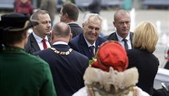 Prezident Milo Zeman zahájil tídenní návtvu Olomouckého kraje.