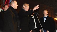 Prezident Milo Zeman (uprosted) se setkal 8. listopadu v rámci návtvy...