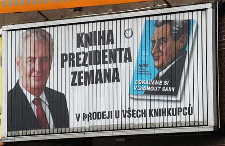 Reklama na knihu Miloše Zemana.