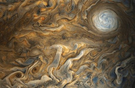 Jako umleck dlo. Druice Juno umonila podit ndhern snmky Jupiteru.