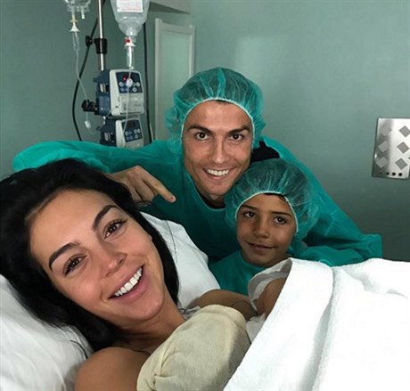 Ronaldo se svým synkem.