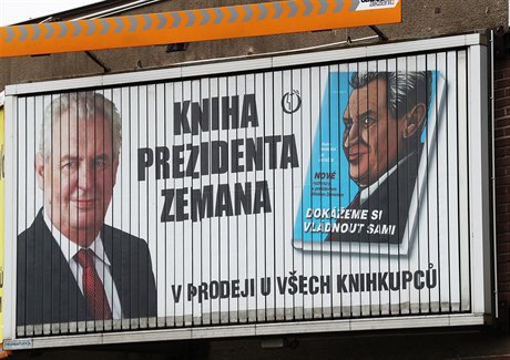 Reklama na knihu Miloše Zemana.