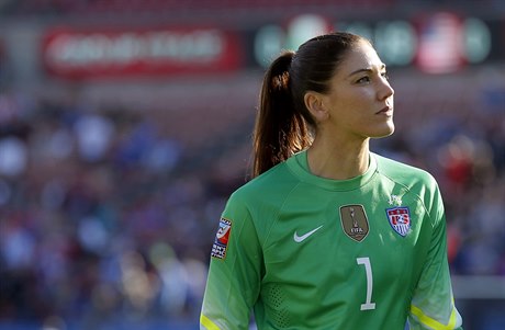 Americká brankáka Hope Solo.