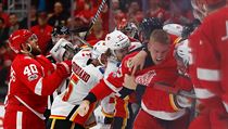 NHL: Calgary Flames at Detroit Red Wings