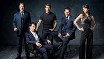 Promo snmek ke startu Dark Universe. Zleva: Russell Crowe, Javier Bardem, Tom...