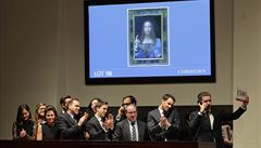 Rekord. Da Vinciho obraz se vydrail za 9,8 miliardy korun, oekvalo se nkolikrt mn