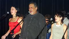 Wabi Dank a Iva Mareová na folkovém humanitárním koncert.