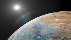 Snímek zachycující celou planetu Jupiter během devátého přeletu sondy Juno. | na serveru Lidovky.cz | aktuální zprávy
