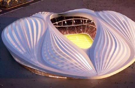 Diskutovaná vizualizace stadionu Al Wakrah pro mistrovství svta v Kataru.