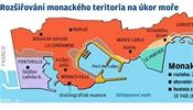 Rozšiřování monackého teritoria na úkor moře.