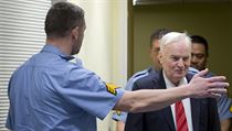 Ratko Mladi� u soudn�ho p�el��en�.